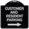 Signmission Reserved Parking Customer and Visitor Parking Heavy-Gauge Aluminum Sign, 18" x 18", BS-1818-23052 A-DES-BS-1818-23052 - alternate 1